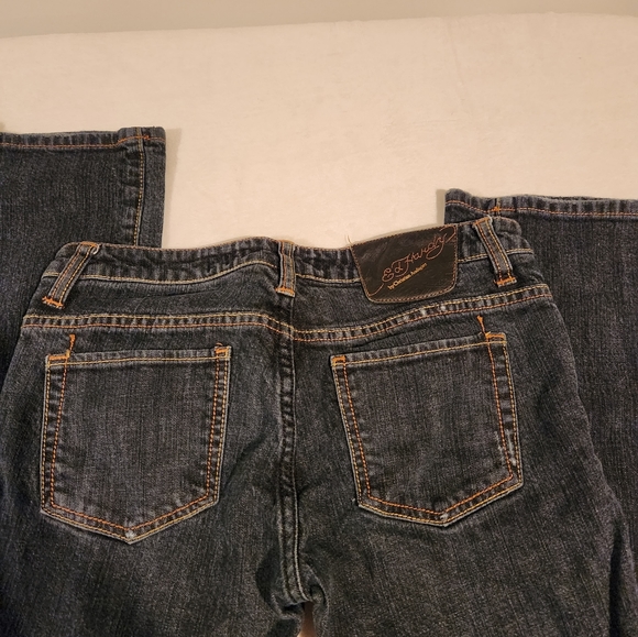 Womens Ed Hardy Skull and Rose Jeans  Size 29 - Picture 3 of 3